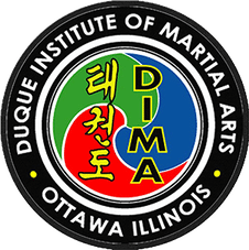 School logo Duque Institute of Martial Arts Ottawa Illinois